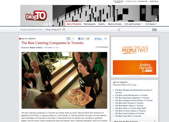 Read more about the article Blog TO’s Best Catering Companies in Toronto